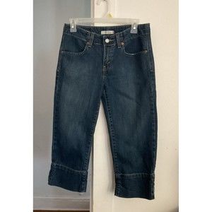 Levis 515 Jeans Womens 6  Classic Relaxed Capri Denim Pants Ladies Blue